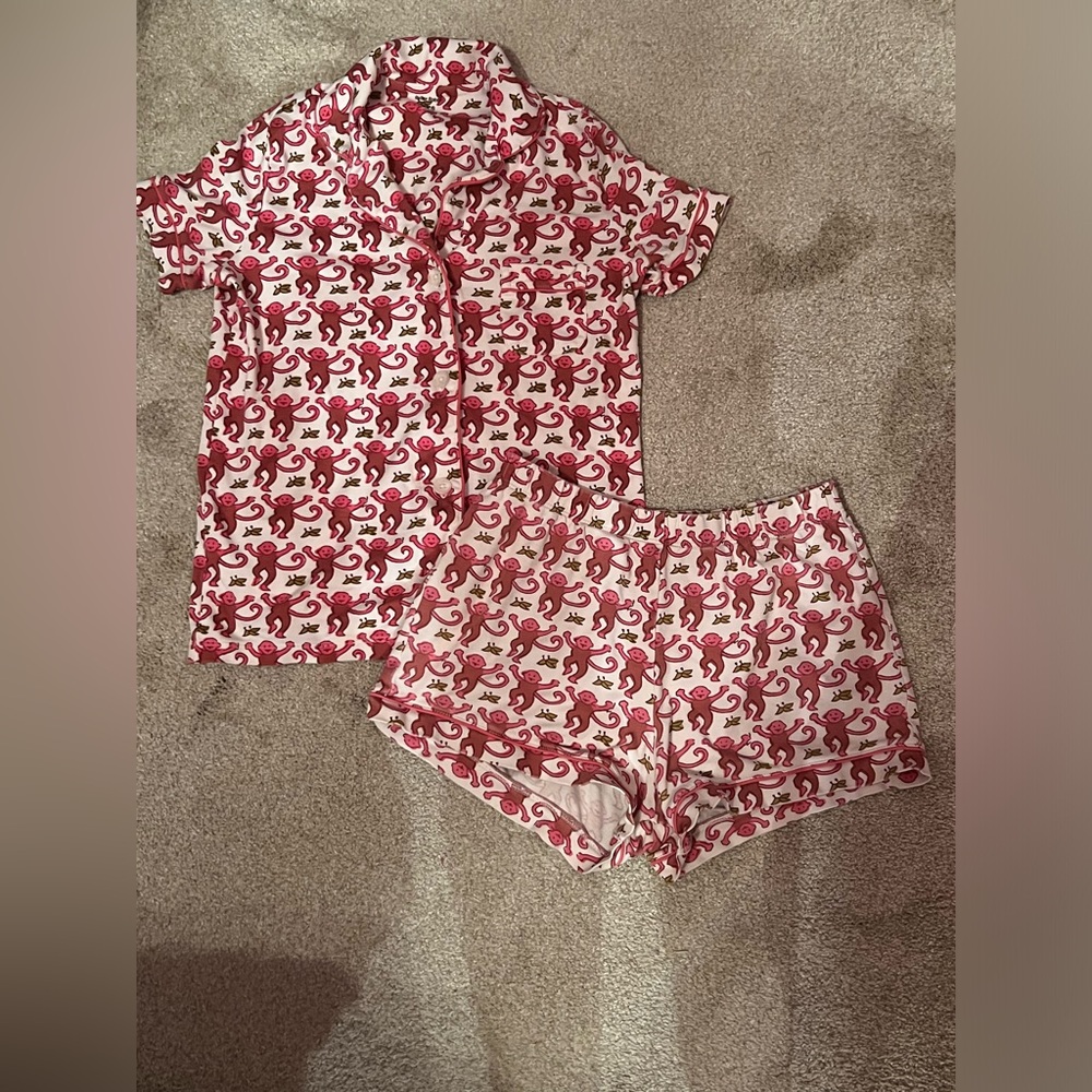 ROLLER RABIT PINK PJS SET TOP & SHORTS